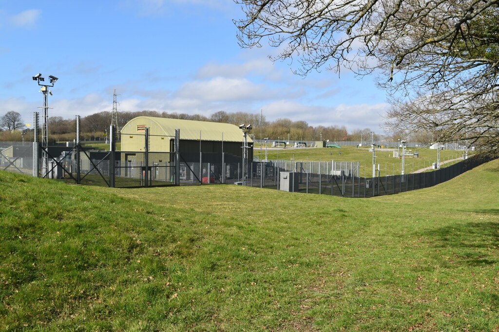 Lockerley compressor station site and perimeter fencing